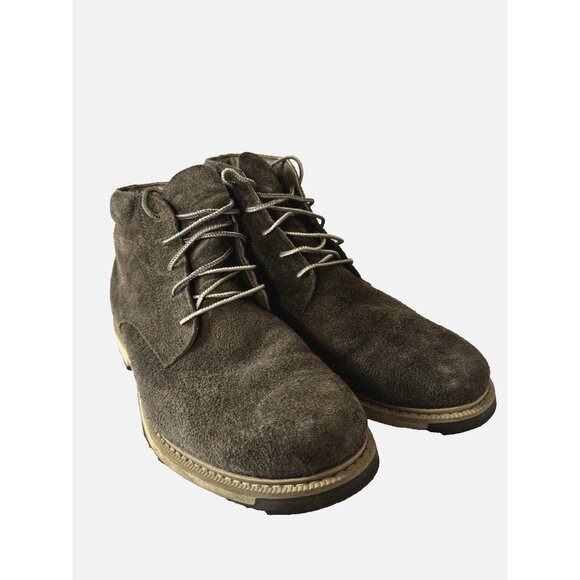 Mens Sorel Chukka Boots 10.5 Green Brown Suede Rugged Outdoors Transitional Gorp - Picture 2 of 16